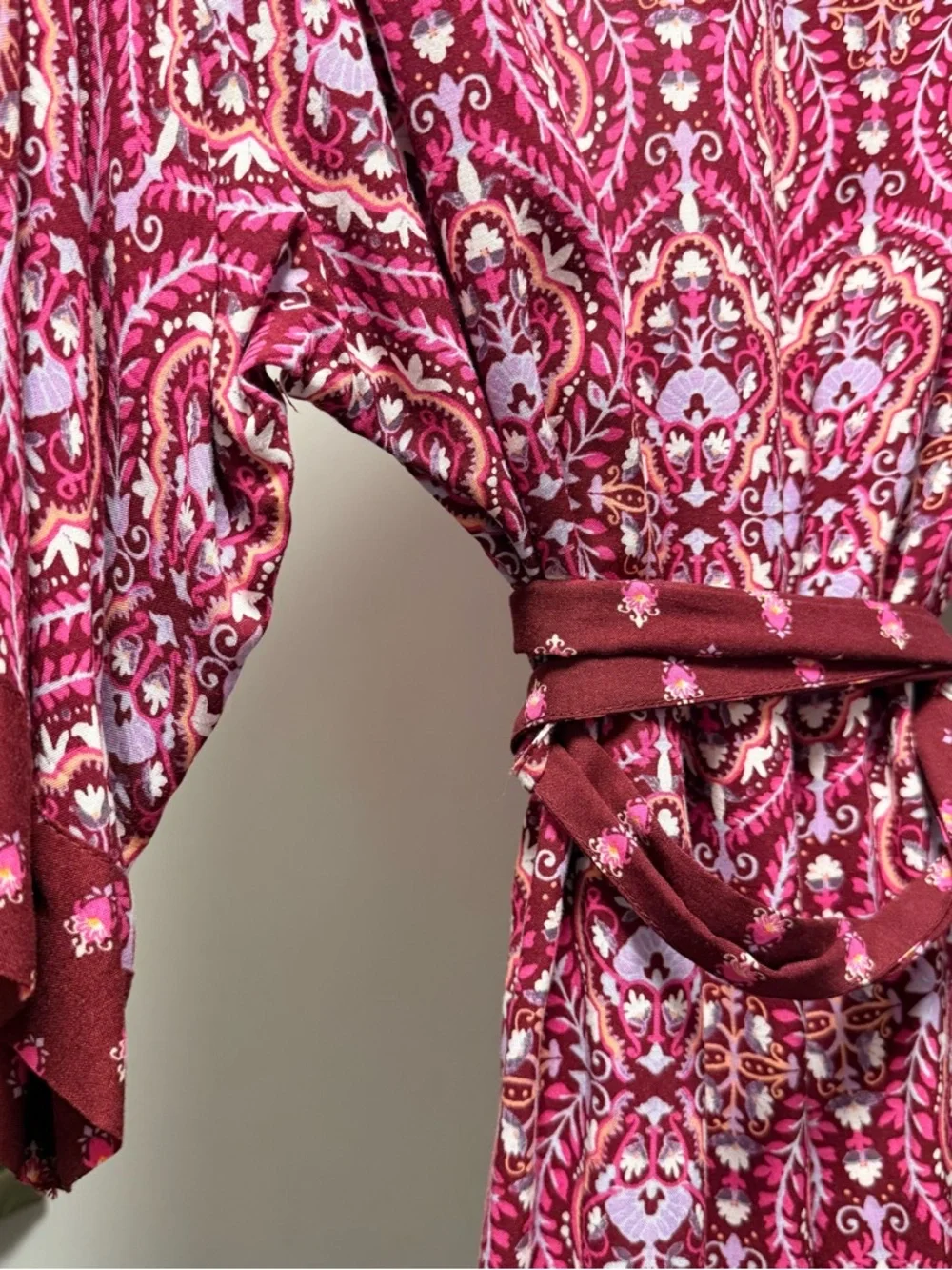 Target Gilligan & O'Malley Paisley Boho Kimono Robe | XS/S - Picture 4 of 6